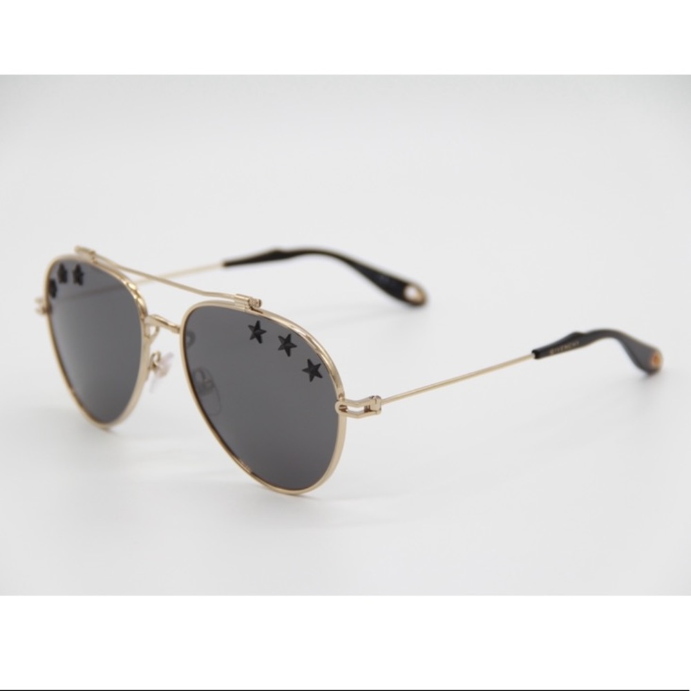 NEW GIVENCHY AVIATOR SUNGLASSES GV7057/STARS J5G GOLD AVIATOR GIVENCHY GV 7057/S - Picture 9 of 15